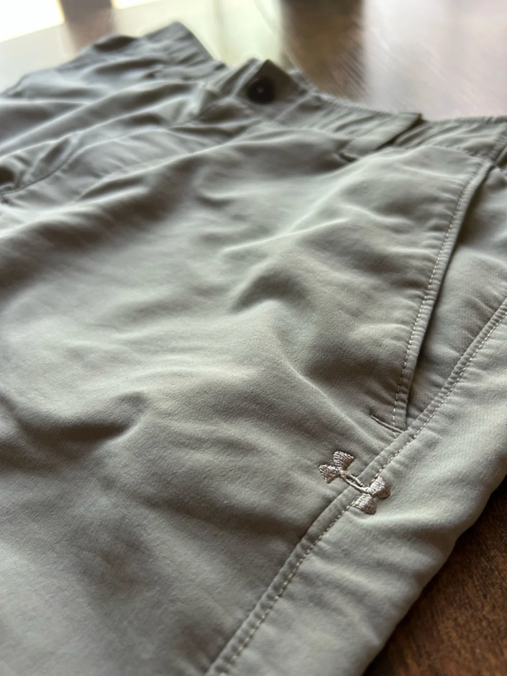 Under Armour Men's Light Beige Flat Front Shorts